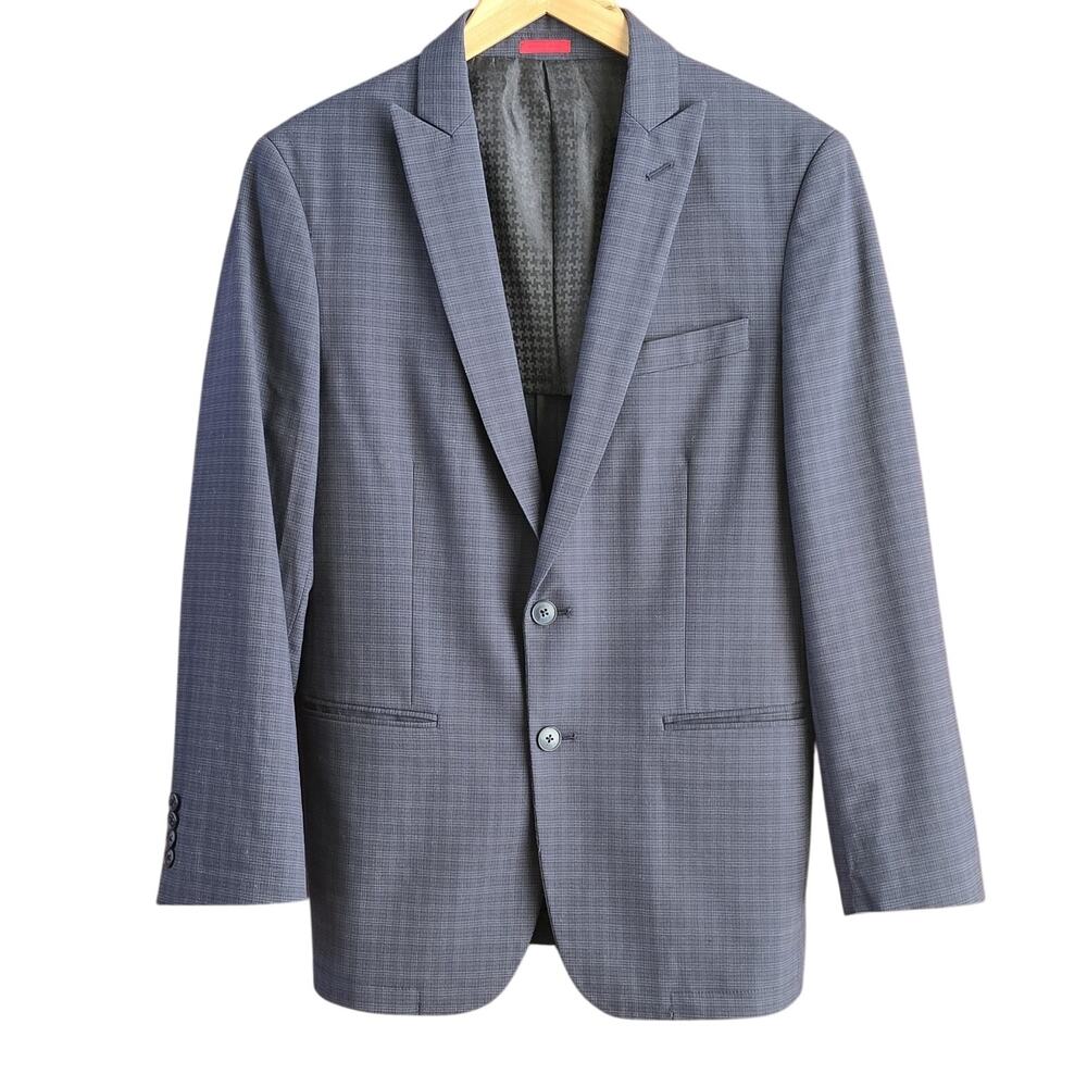 John Varvatos Star USA Mens Two Button Sports Jacket Navy Blue Size 38R